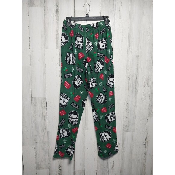 Men's Medium Pajama Set A Christmas Story Oh Fudge Gray Green Short Sleeve - Picture 11 of 11